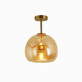 Inverted Goblet Glass Pendant Light With Warm Ambient Glow