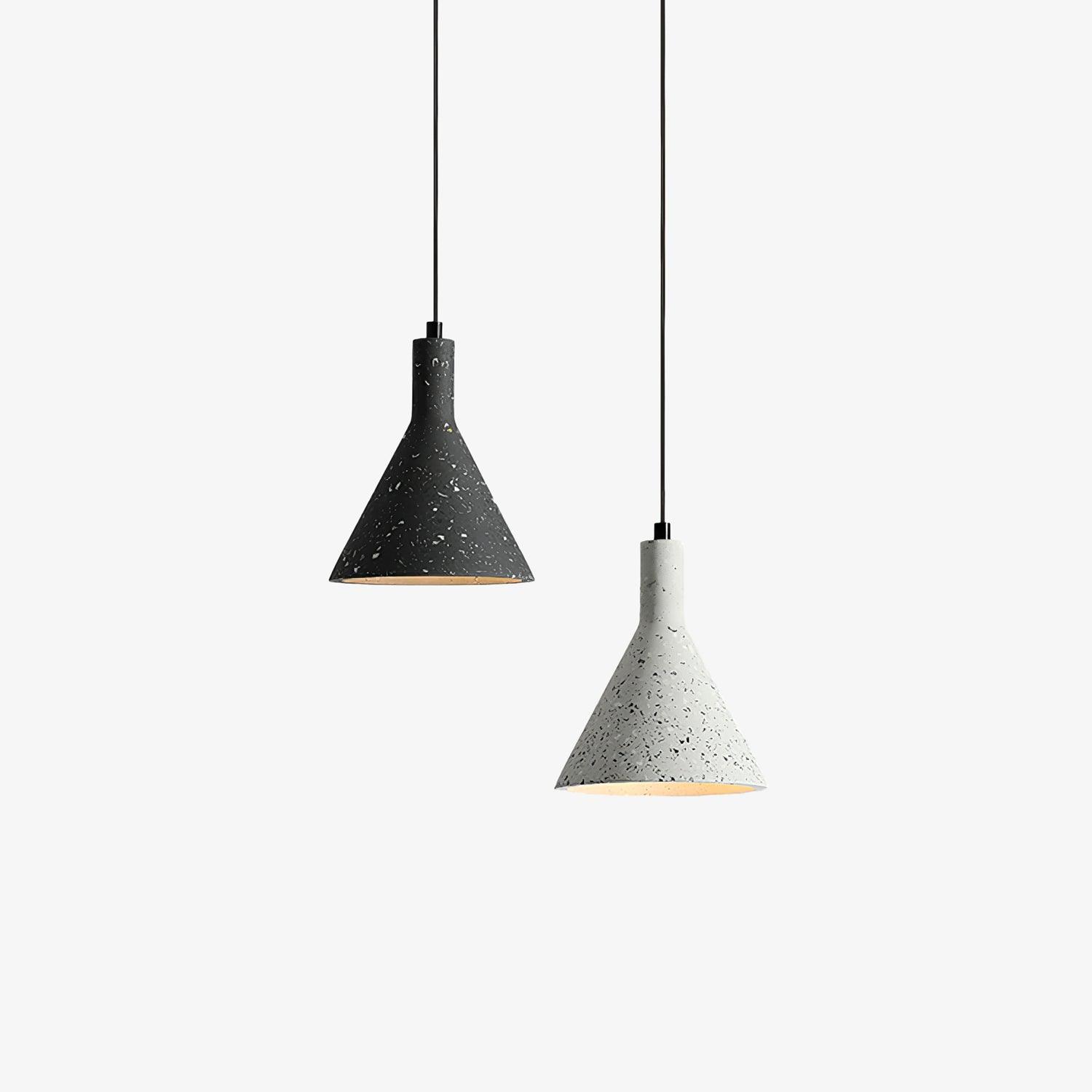 Minimalist Cement Pendant Light For Warm Ambience