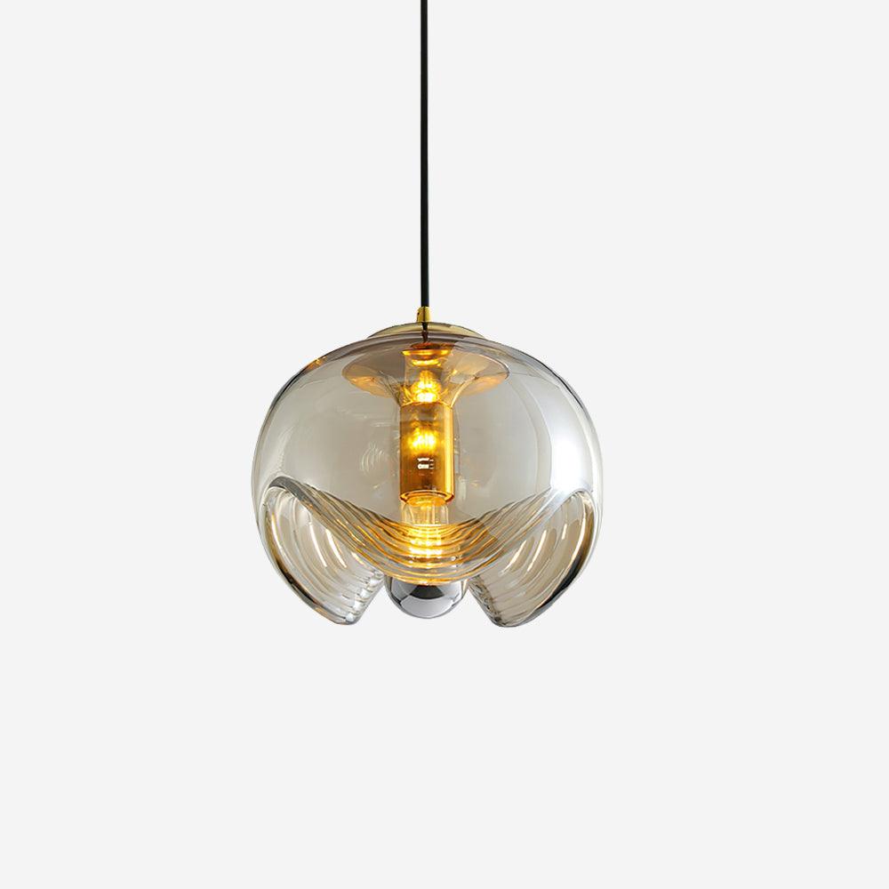 Glass Pendant Light With Three Heads For Ambient Glow