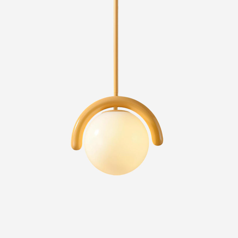 Glass Pendant Light Dimmer Compatible White Or Yellow