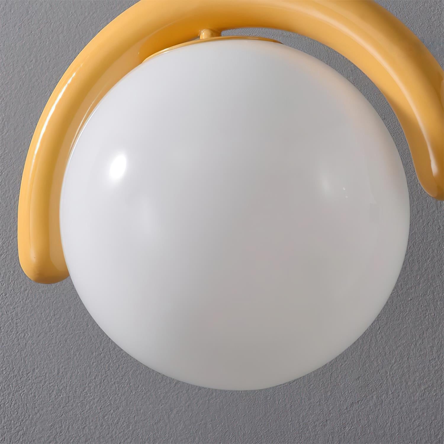 Glass Pendant Light Dimmer Compatible White Or Yellow