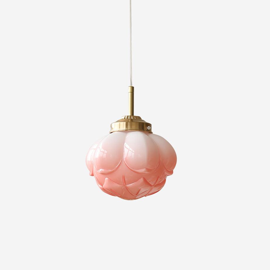 Pendant Lamp With Lotus Glass Shade For Ambient Glow