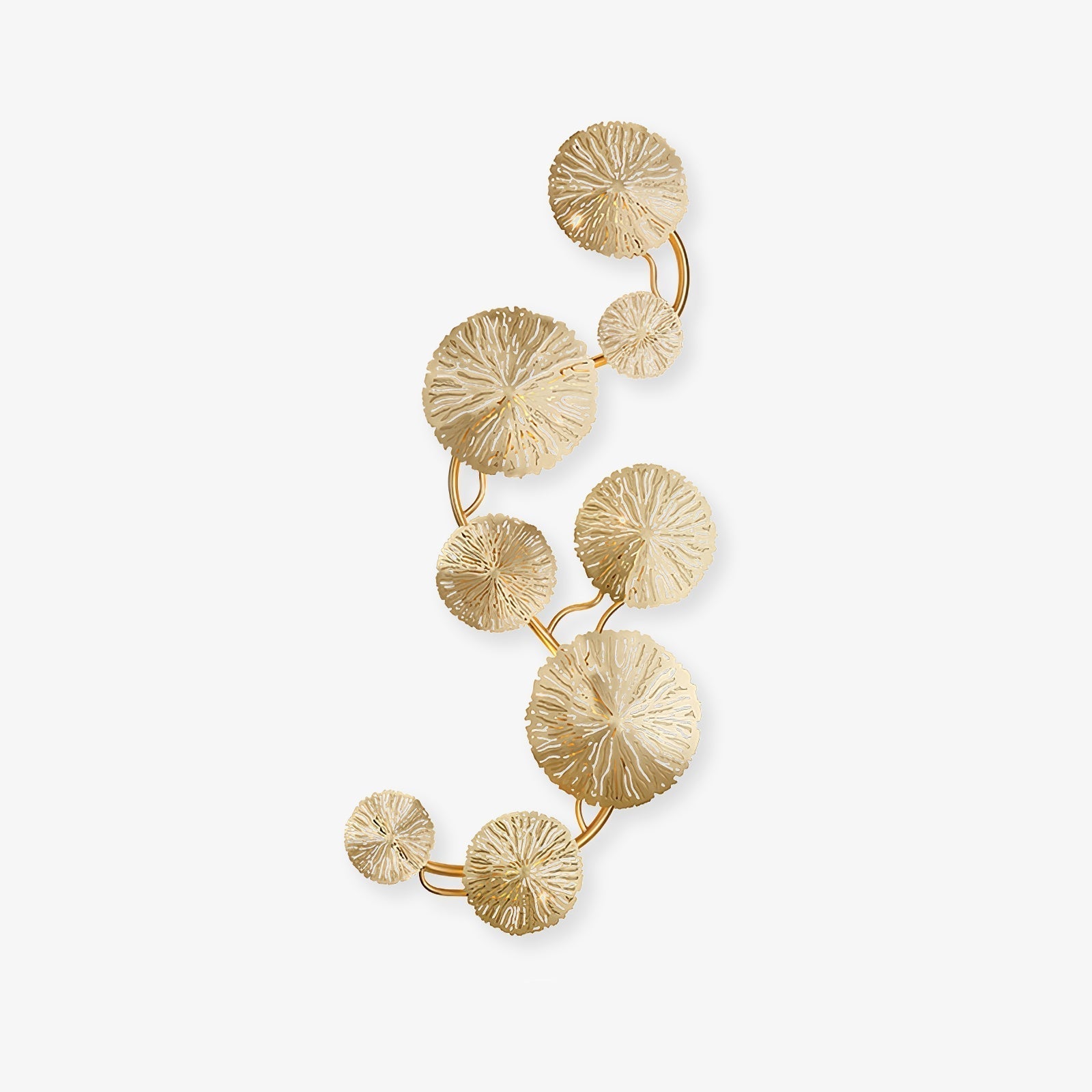 Lotus Leaf Wall Sconce Stainless Steel
