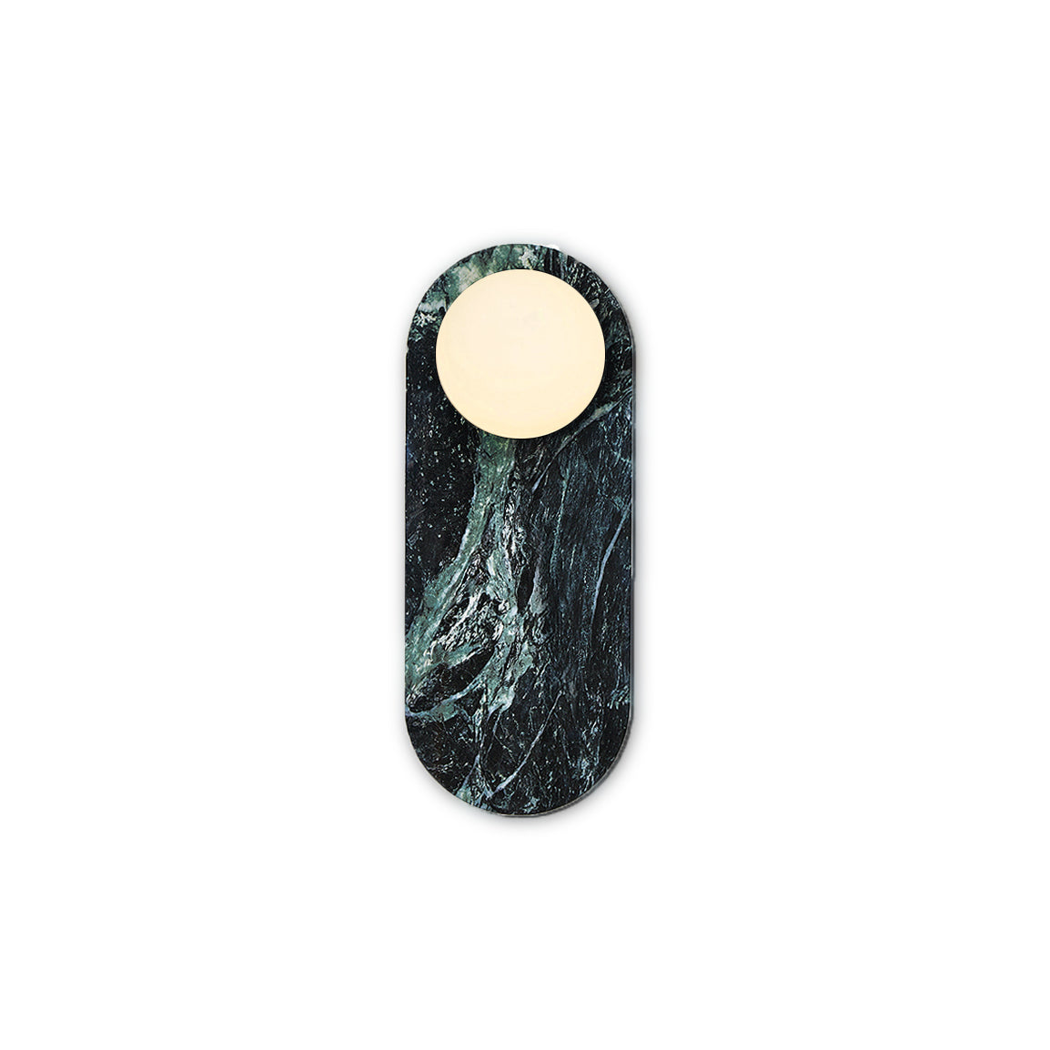 Marble Oval Wall Light With Warm Glow For Bedroom And Hallway