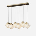Alabaster Linear Pendant Light With Ambient Glow