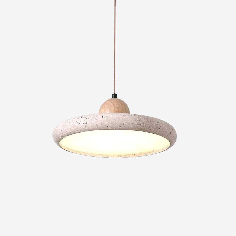 Lydia Travertine Pendant Light With Integrated LED