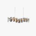 Elara Gold Crystal Chandelier With Glass And Metal Frame