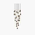 Luxe Ball Glass and Metal Pendant Light in Gold Finish