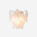 Petal Glass Gold Wall Light With E14 Socket Damp Rated