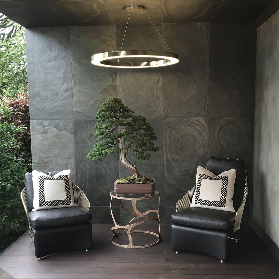 Gold Ring LED Pendant Light With Adjustable Design