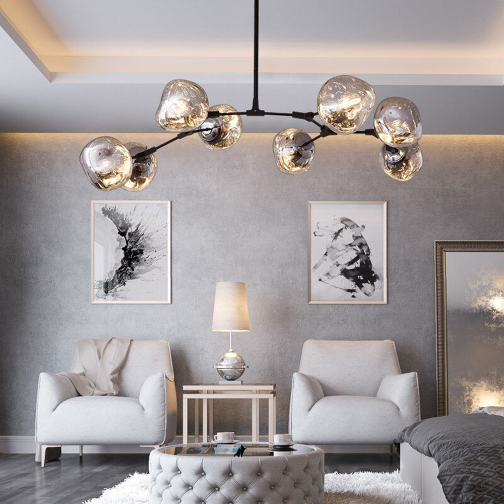 Triple Globe Lava Pendant Light Elevates Ambience