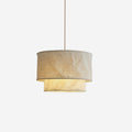Natural Linen Pendant Light With Soft Glow