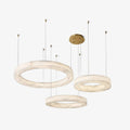 Alabaster Multi Ring Pendant Light With Integrated LED
