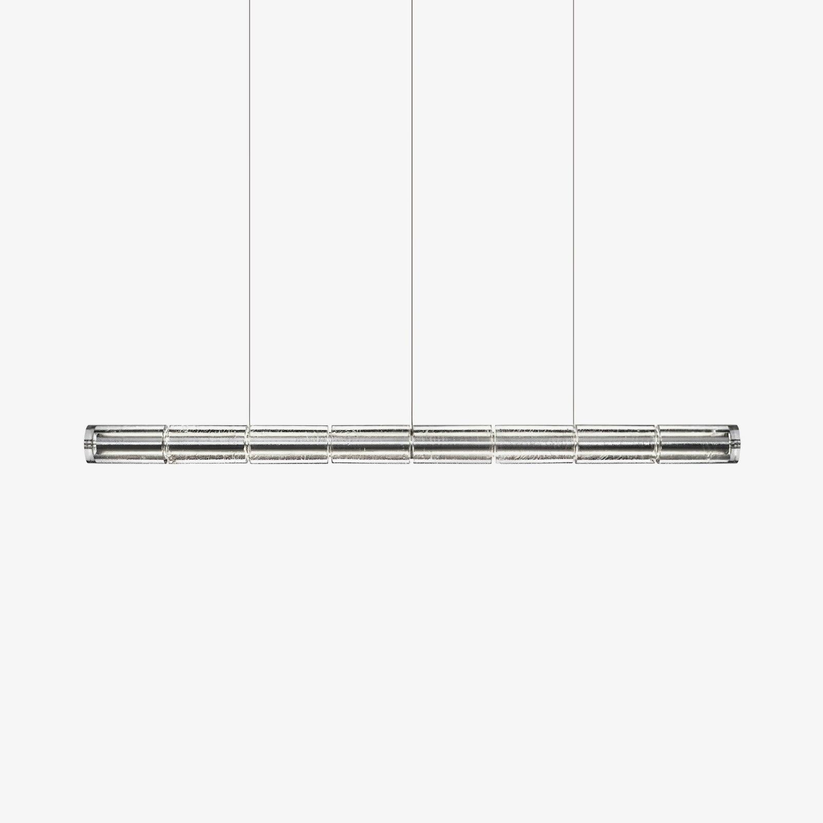 Elegant Glass Linear Pendant Lamp For Modern Interiors