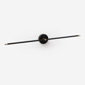 Minimalist Linear Wall Lamp With Double End LEDs Gold Or Black