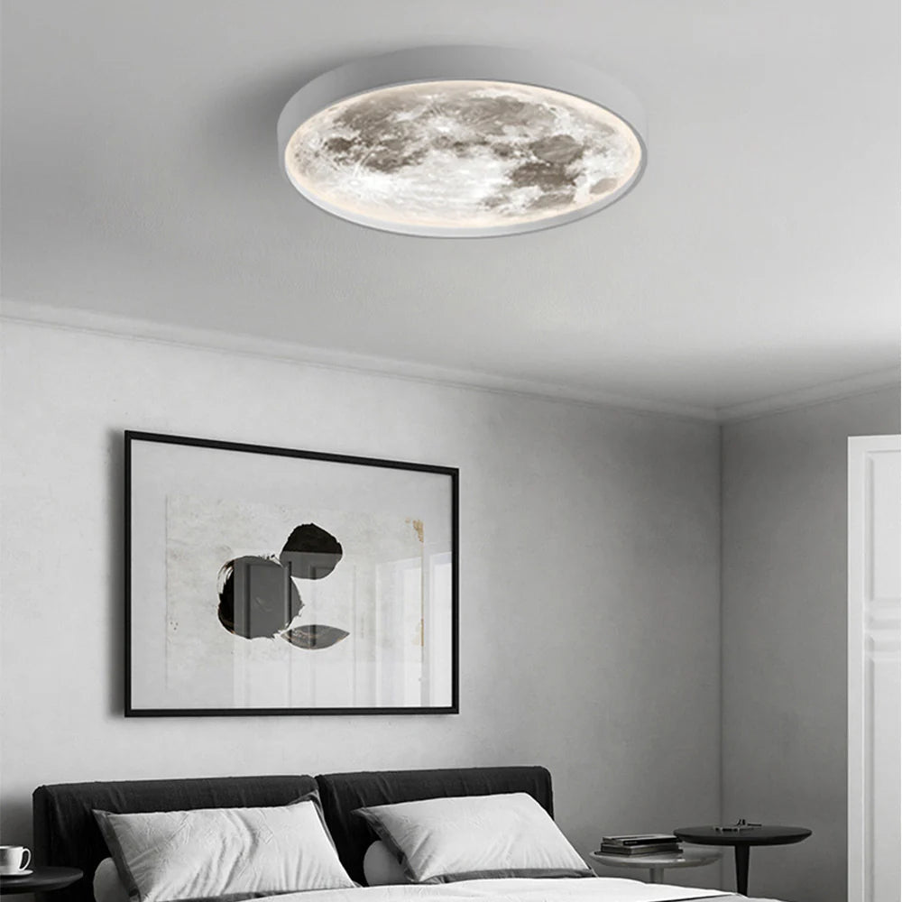 Arisha Modern Black And White Flush Mount Ceiling Light For Bedroom