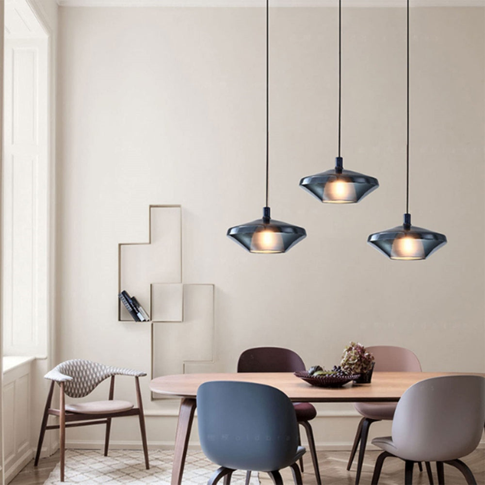 Ambient Glass Pendant Light For Living Room
