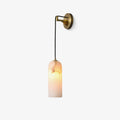 Alabaster Brass Pendant Wall Light With Gentle Glow