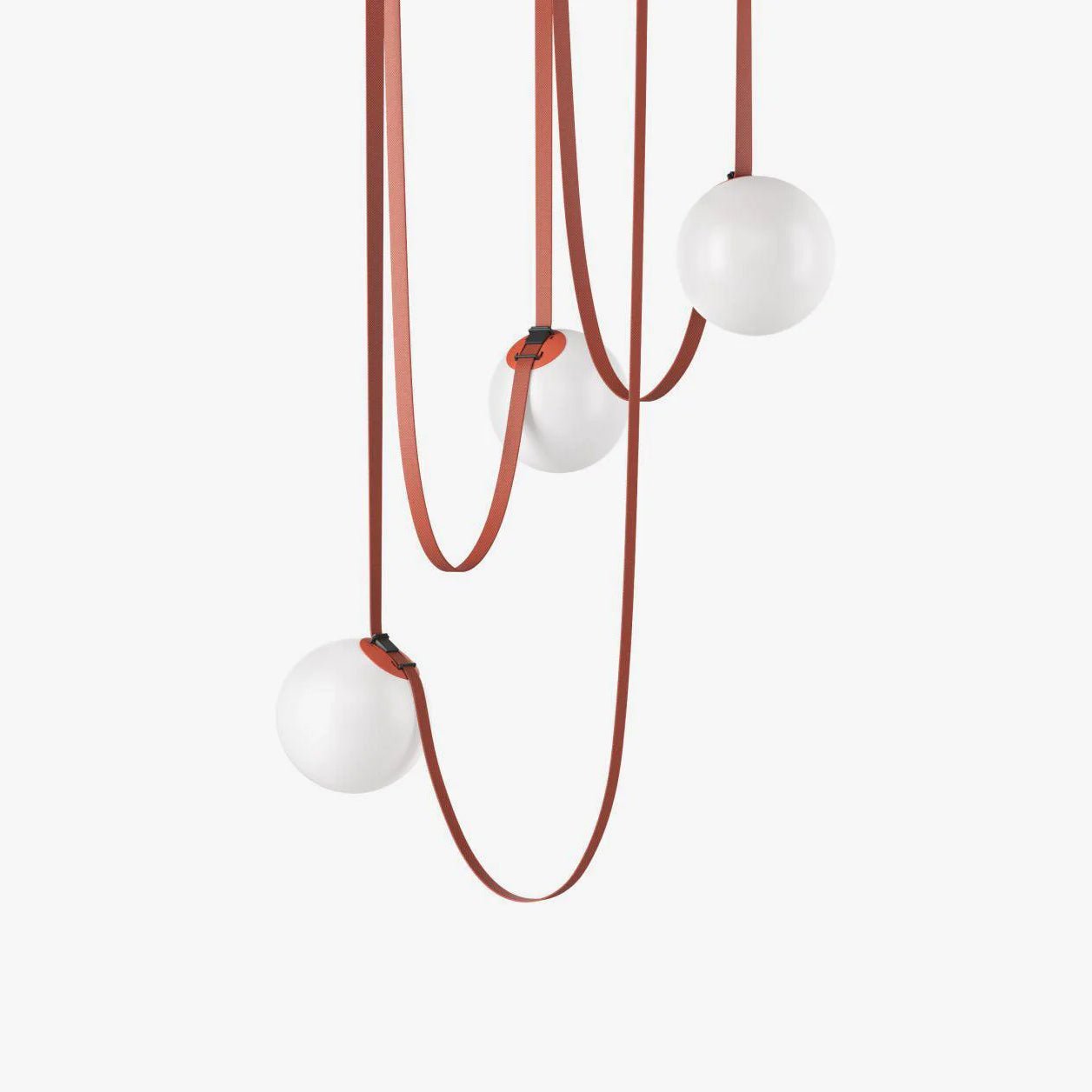Geometric Leather And Glass Pendant Light For Sophistication