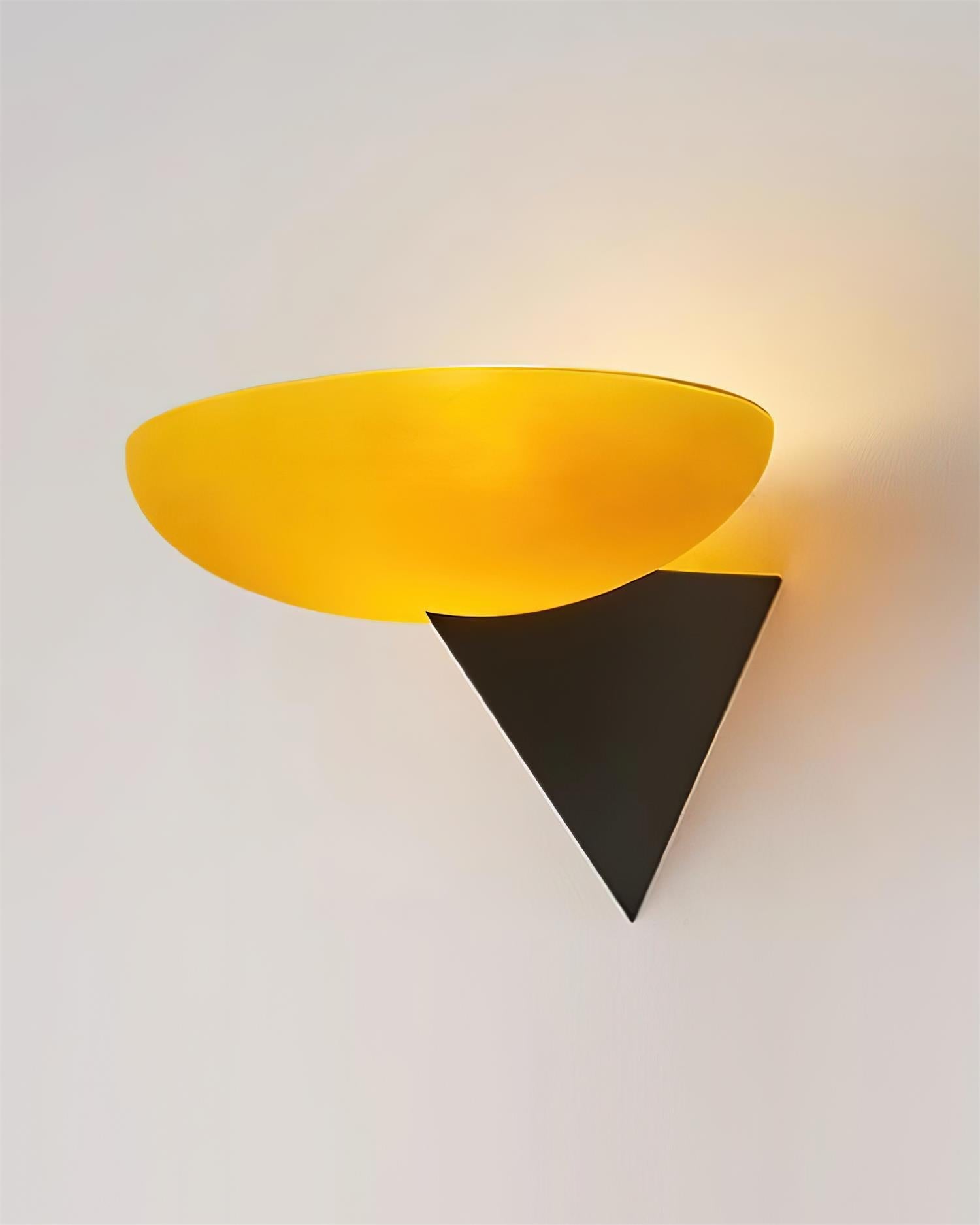 Matte Black Dimmable Metal And Glass Wall Lamp