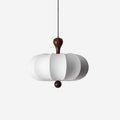 White Pendant Lamp With Fabric Shade
