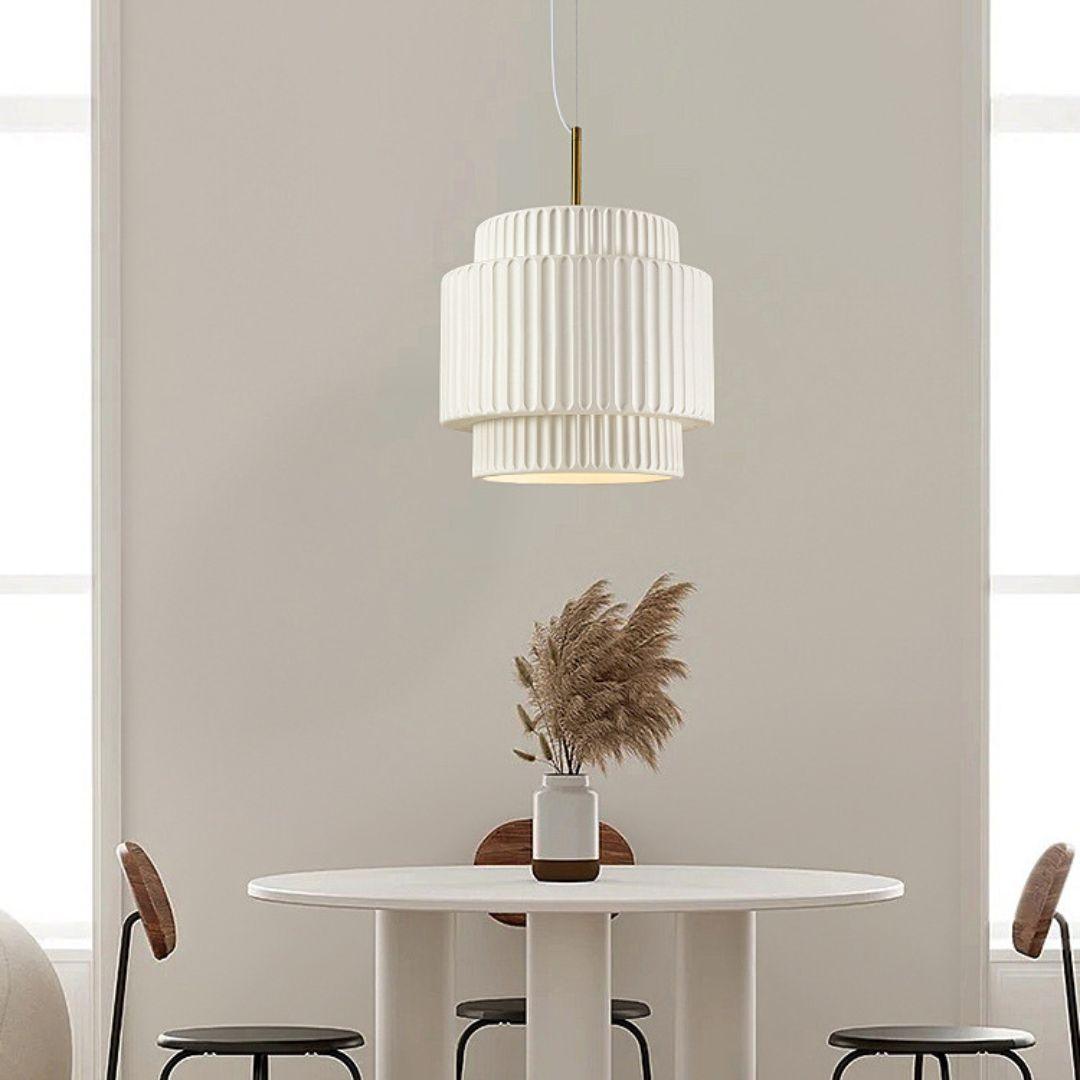 Ribbed Pendant Light for Elegant Ambience