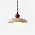 Premium Travertine Pendant Light With Warm Glow