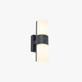Rotatable Outdoor Wall Light Cylindrical Metal Black And White IP65