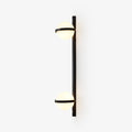 Indoor Outdoor Vertical Double Globe Wall Light With Opal Glass Shades