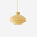 Pendant Lamp With Layered Glass Dome For Warm Ambient Glow