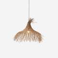 Pendant Light With Handwoven Natural Rattan Shade