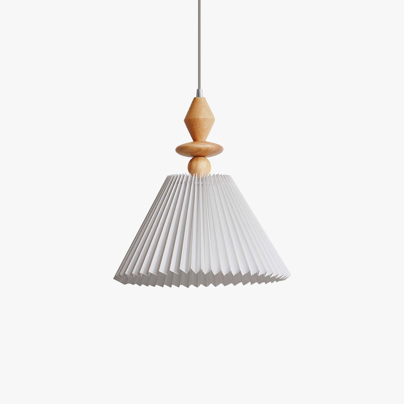 Minimalist Wood Pendant Light With Warm Glow
