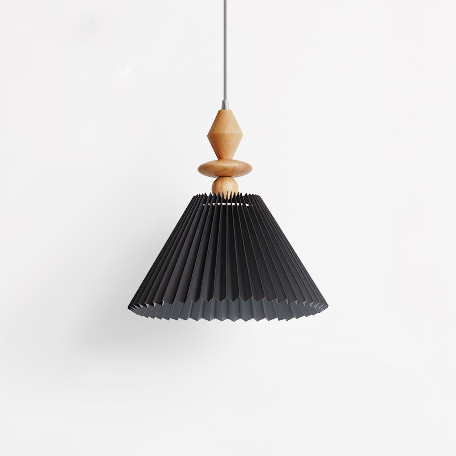 Minimalist Wood Pendant Light With Warm Glow
