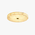 Natural Alabaster Round Ceiling Light For Warm Ambience