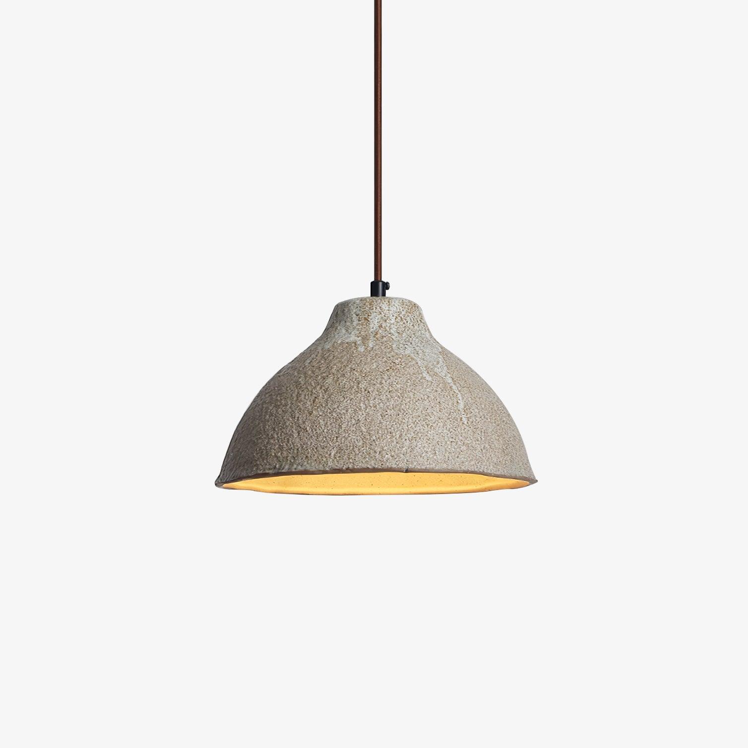 Maple Textured Ceramic Pendant Light With Earthy Charm