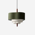 Green Fabric Pendant Lamp For Cozy Ambience