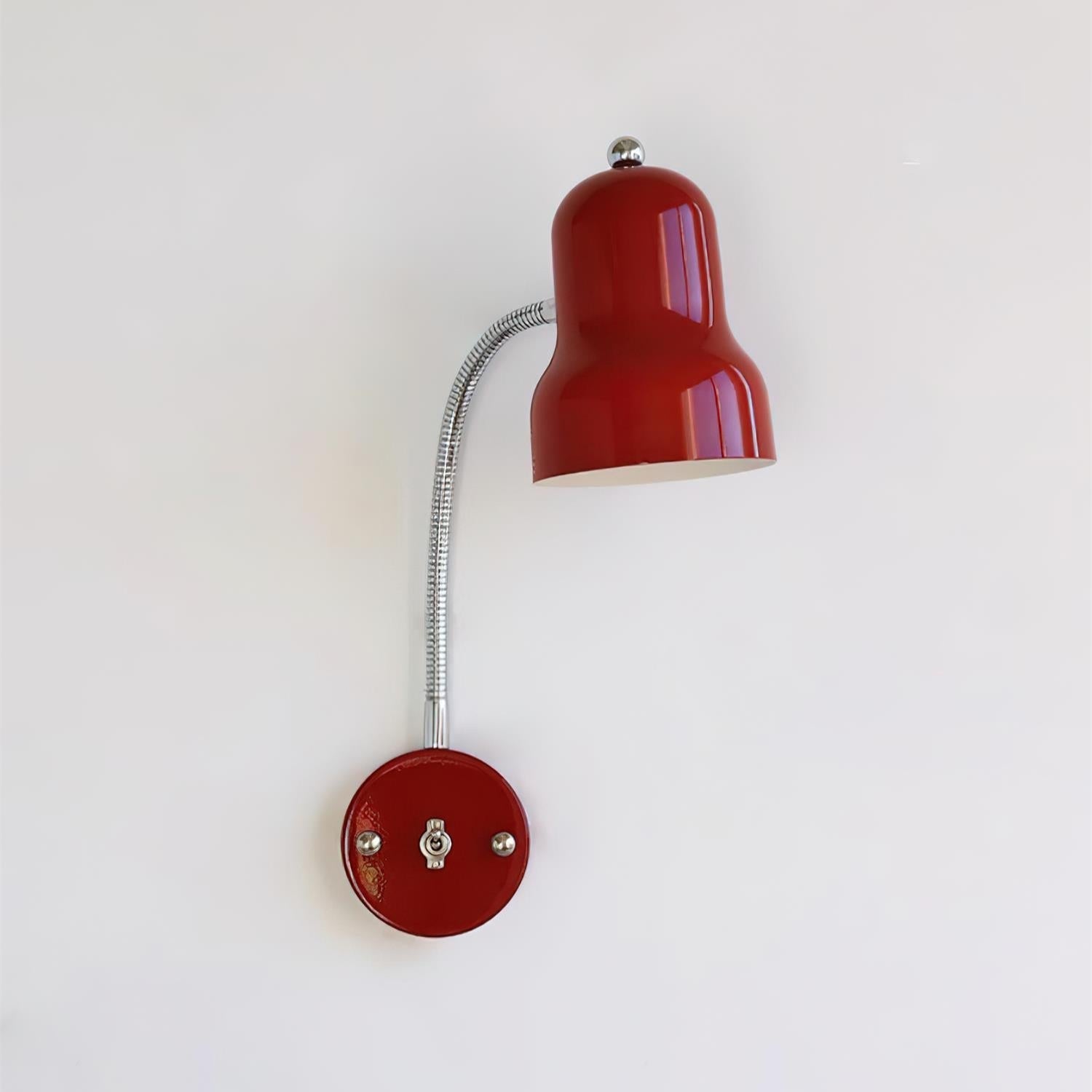 Red Chrome Wall Light Dimmable