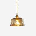 Amber Glass Pendant Light Delivers Warm Glow