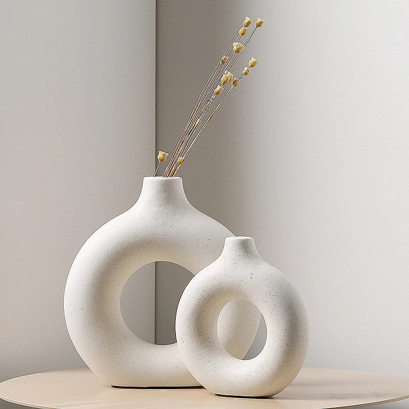 Vases Halo – Ensemble de 2 Vases Design en Céramique