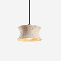 Sleek Travertine Triple Pendant Lamp With Dimmable Lighting