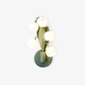Orchid Inspired Indoor Wall Light With Lifelike Leaves