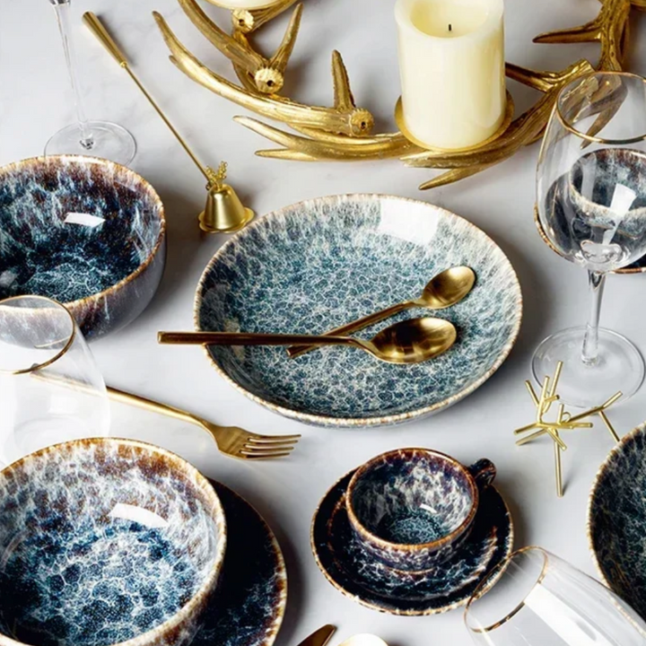 Ensemble d'assiettes Water Ripple – 5 pièces