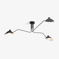Industrial Three Arm Ceiling Light