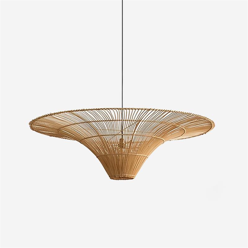 Handwoven Rattan Pendant Light With Cozy Ambience
