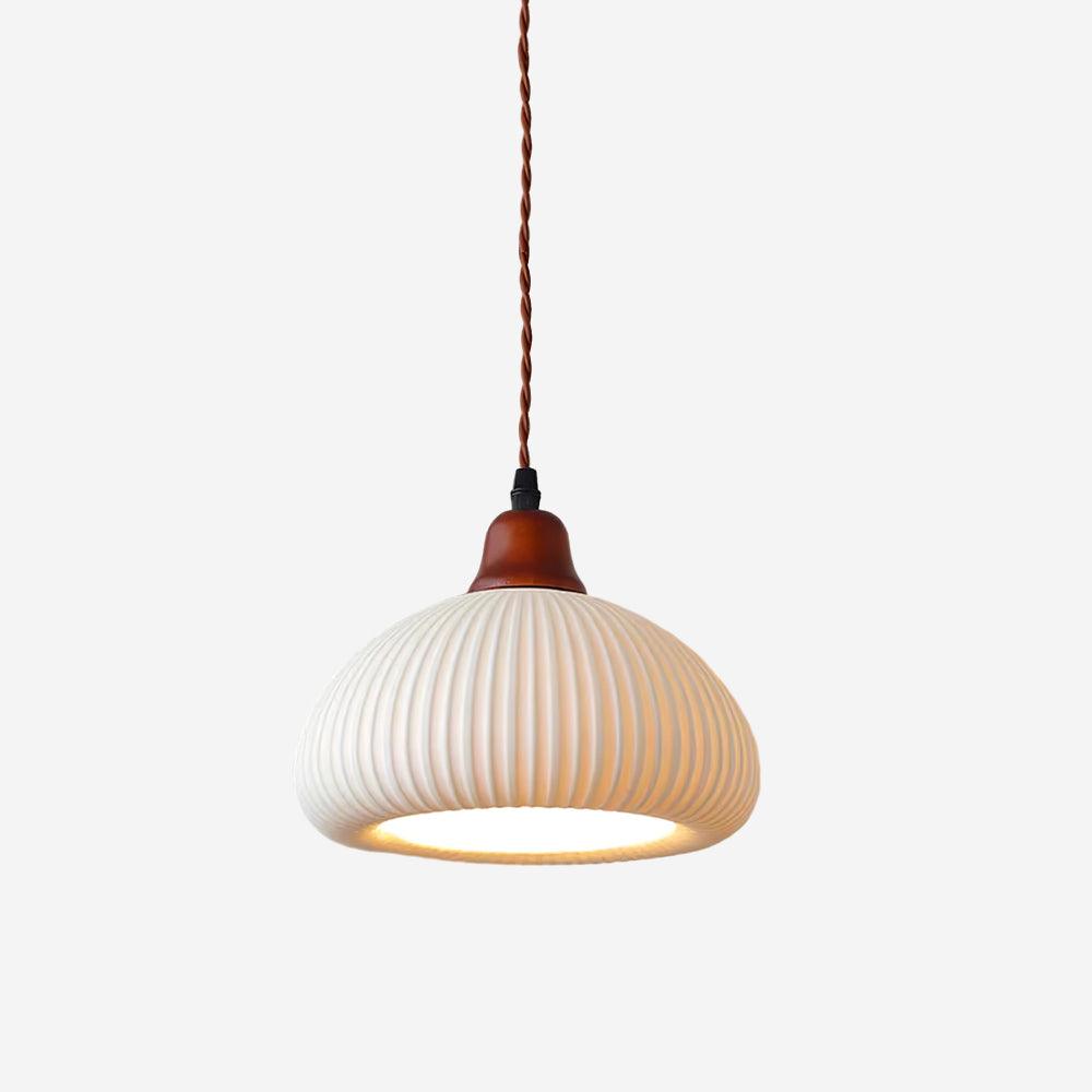 Globe Ceramic Pendant Light With Warm Glow