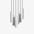 Alabaster Pendant Light Cluster For Staircase Lighting