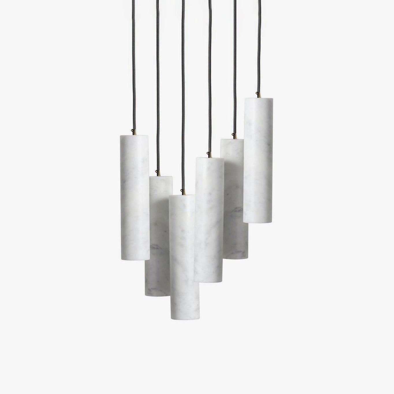 Alabaster Pendant Light Cluster For Staircase Lighting