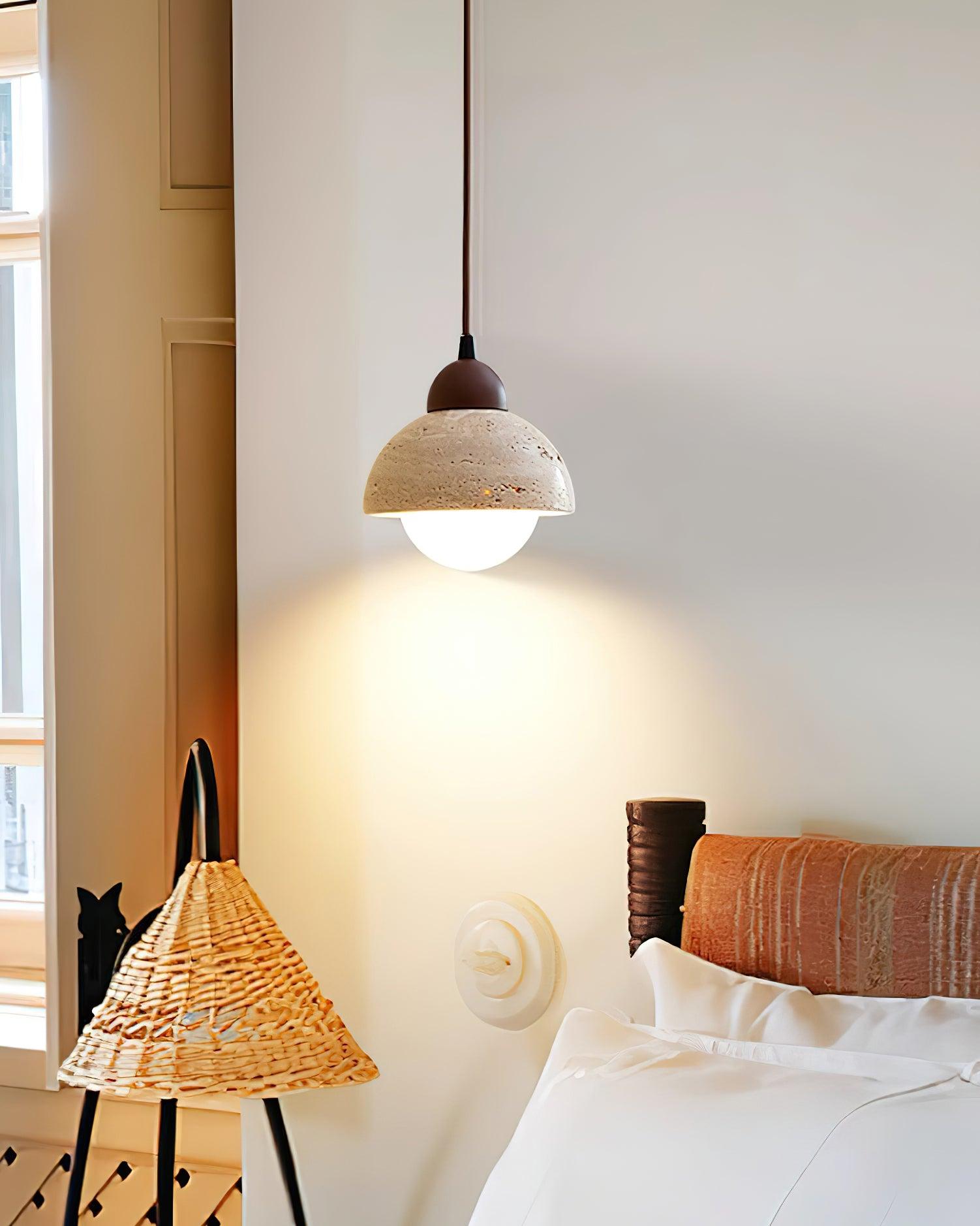 Pendant Lamp With Wood Top For Warm Ambient Glow