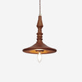 Suspension Bois de Noyer - Abat-jour Moderne pour Ambiance Chaleureuse