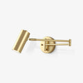 Luna Adjustable Swing Arm Wall Light Black Or Gold Finish